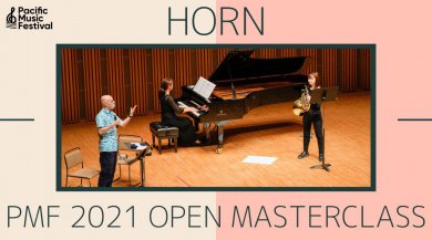 写真：[PMF 2021] Open Masterclass ~Horn~