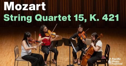 写真：[PMF 2025 video] Mozart: String Quartet No. 15 in d minor, K. 421