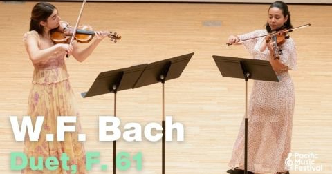 写真：[PMF 2025 video] W.F. Bach: Duet, F. 61