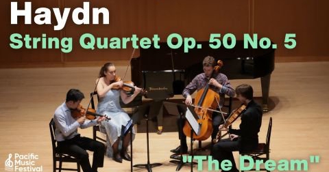 写真：[PMF 2025 video] Haydn: String Quartet in F major, Op. 50 No. 5 "The Dream"