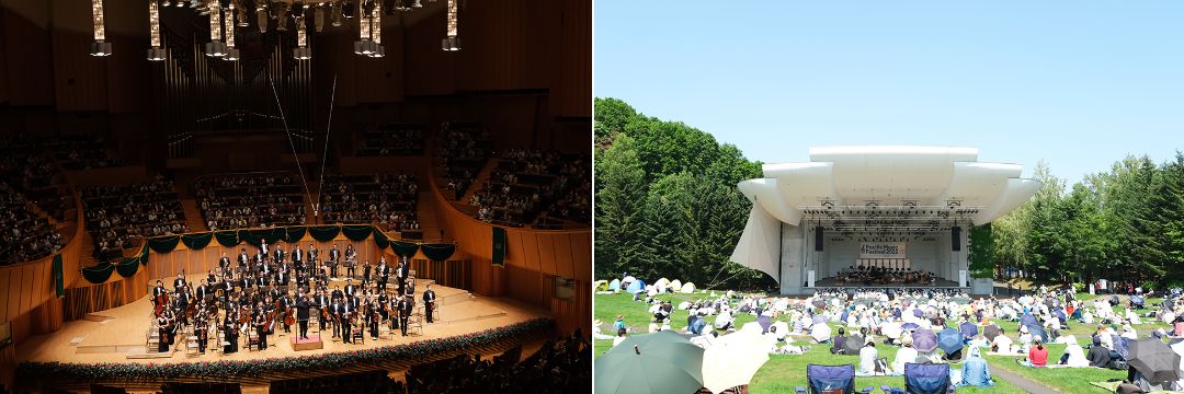 写真：札幌コンサートホールKitara／札幌芸術の森・野外ステージ