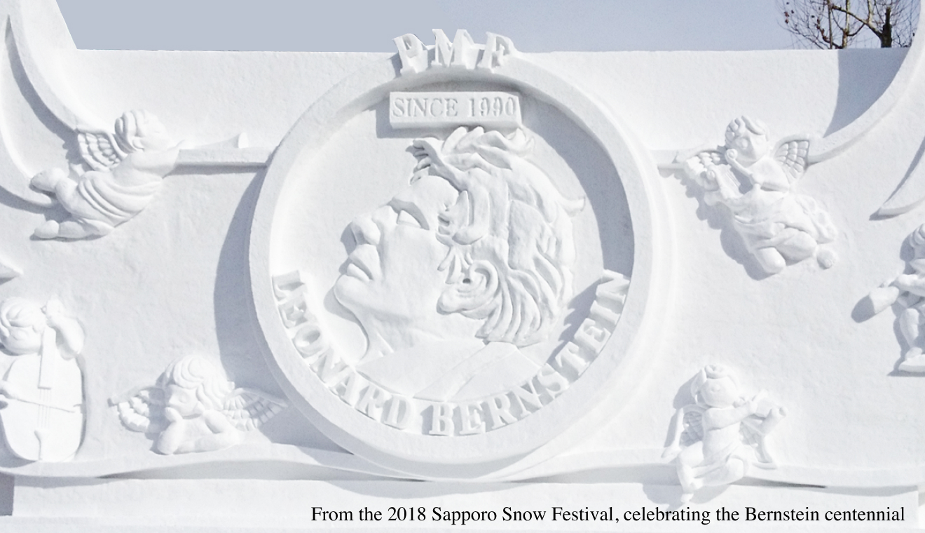 From the 2018 Sapporo Snow Festival, celebrating the Bernstein centennial