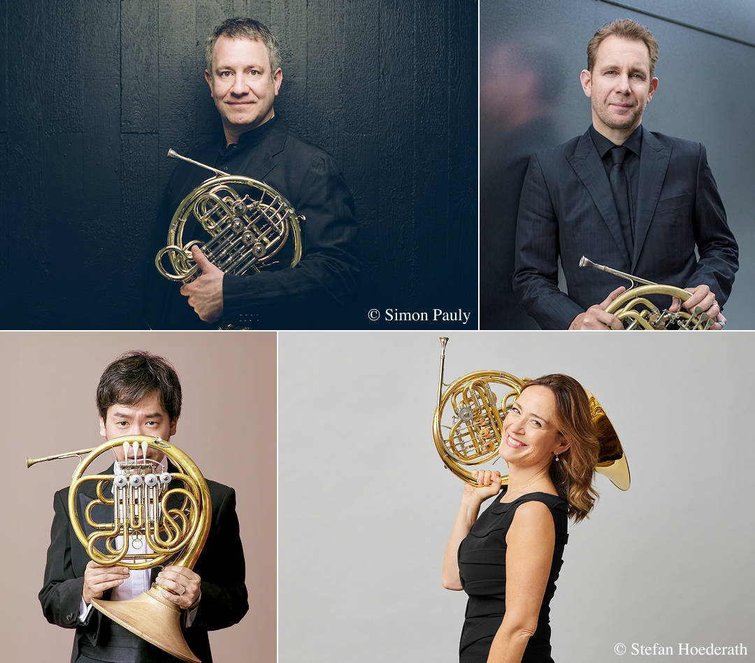 photo: Stefan Dohr, Sarah Willis, Andrew Bain, Nobuaki Fukukawa