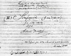 Autograph score of the 8th Symphony