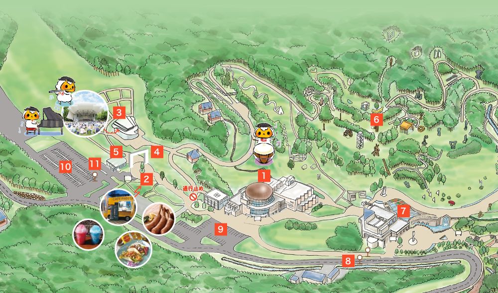 野外ステージ会場マップ