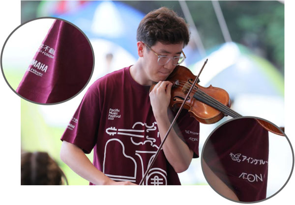 写真：PMFの2022ピクニックコンサート用Tシャツ