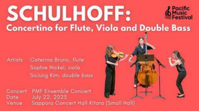 写真：[PMF 2023] Schulhoff: Concertino for Flute, Viola and Double Bass